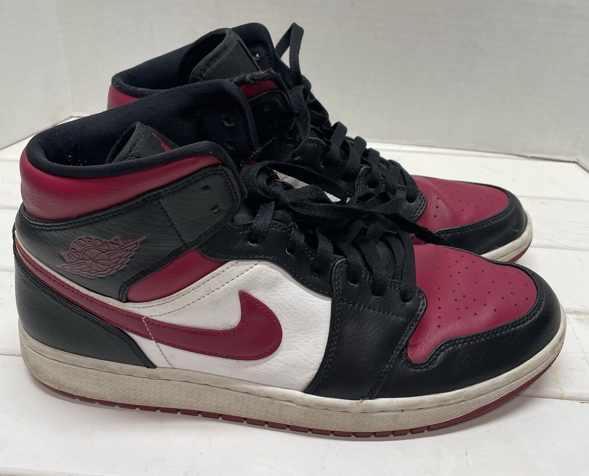 Nike Air Jordan 1 Mid 554724-066 Red Basketball Shoes Mens Size 8.5 / Womens 10 Amazon.com | Jordan Men main image 3