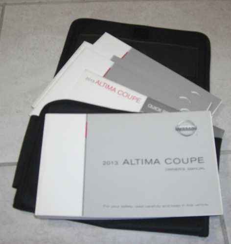 2013 Nissan Altima Coupe Owner's Manual Original with Black Nissan Case Preowned - Imagen 6 de 15