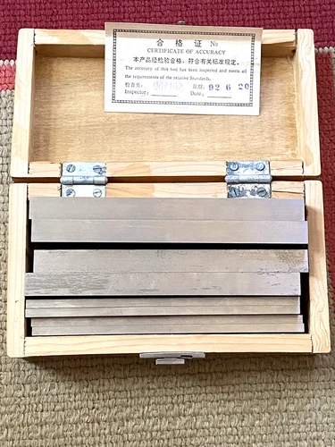 8 Piece, 6 Inch Long Tool Steel Parallel Set, 1" - 1 3/4" Excellent