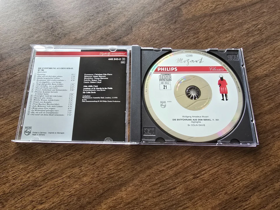 "Die Entführung aus dem Serail (Querschnitt)" von Mozart (CD) - Bild 3 von 4