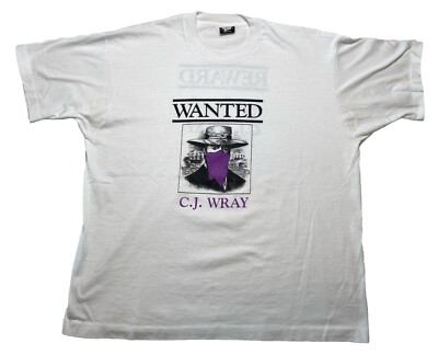 Vintage C.J Wray Dry Rum T-Shirt White Men s XL Single Stitch