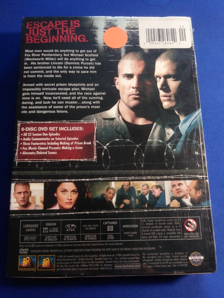 Prison Break Season 1 One (3-DVD Set) widescreen…….…..BRAND