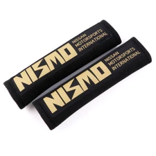 JDM Drifting Black Seat Belt Cover Cotton Soft Seatbelt Harness Shoulder Pads