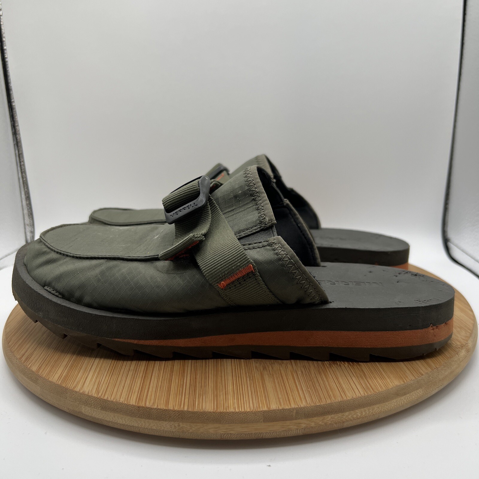 Merrell Alpine Clog Men’s Size 10 Uomo Green Shoes Slippers Arancione J2002855