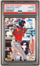 2020 Topps Chrome Yordan Alvarez Refractor RC Rookie Card #200 PSA 10 Gem Mint