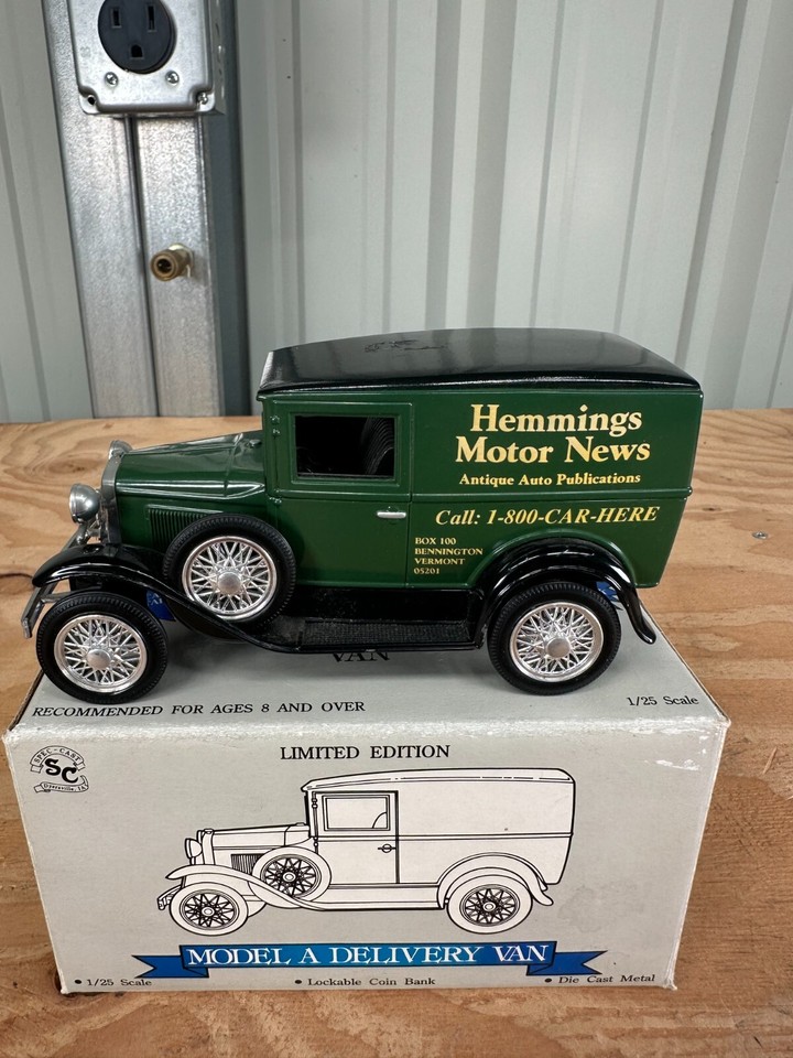 Liberty Classics Ford Model A Delivery Van Hemmings Diecast Bank 1/25
