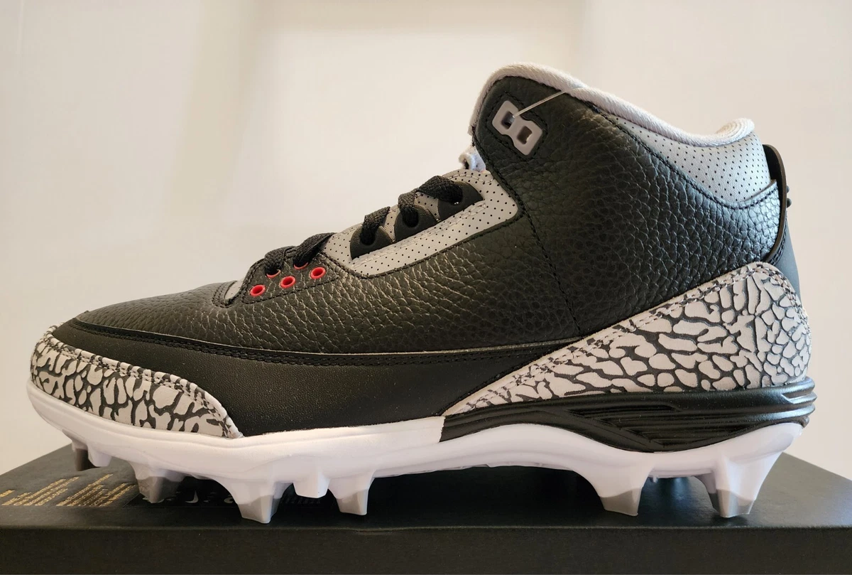 Jordan 3 Retro TD Cleat Black Cement for Sale | Authenticity