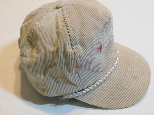 VTG 80's TANDEM COMPUTER CORDUROY CAP ROPE BRAID HAT BEIGE ADJUSTABLE HTF RARE - Picture 7 of 11