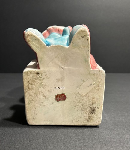 VTG Lefton Baby Planter Pink Squirrel Infant Child’s Nursery Pastel Kitsch - Picture 8 of 10