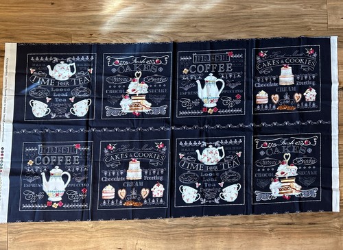 Quilting Treasures Stoff Paneele Tee Kaffee Küche Tafel Suzanne Kreuzfahrt
