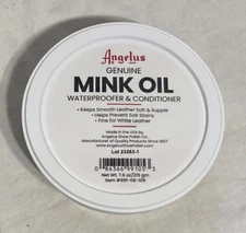 Angelus Genuine Mink Oil Paste Leather Conditioner 991-08 -105.  USA 7.6 oz