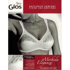 REGGISENO GIOS ART. 985 CLASSICO SENZA FERRETTO CON PIZZO COPPE IN COTONE 