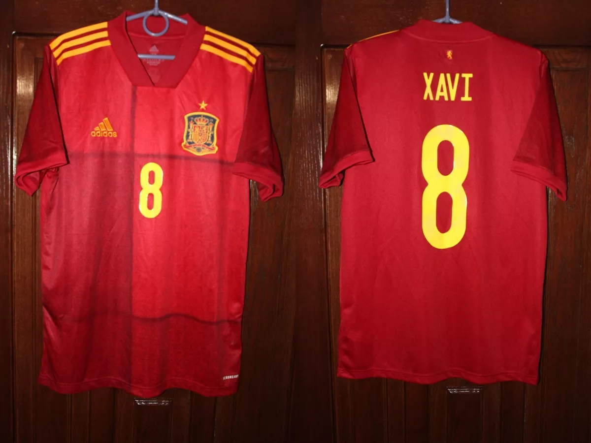 Spain Espa a 2020 2021 Xavi Home Euro Soccer Adidas shirt jersey
