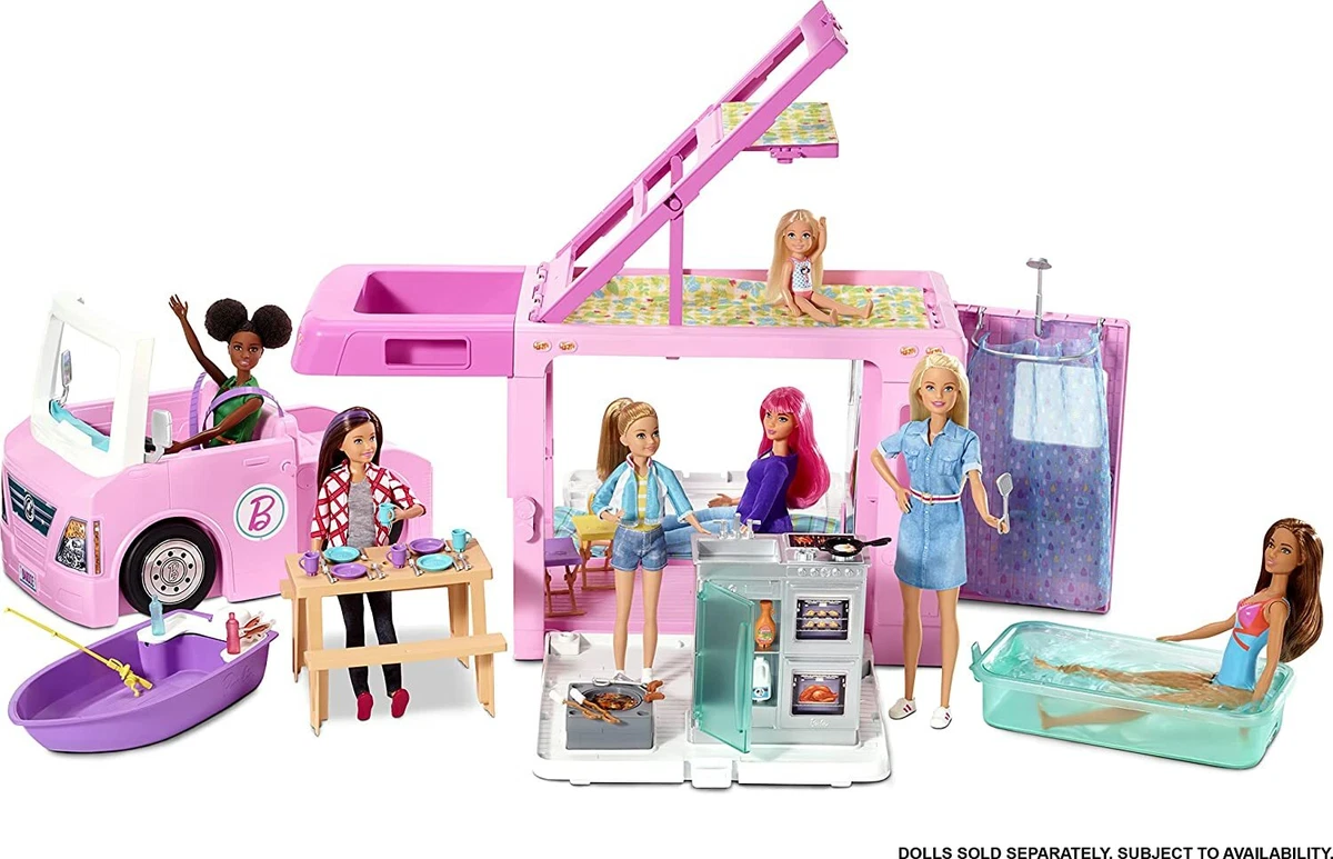 Camping-car Barbie 3 en 1 — Juguetesland