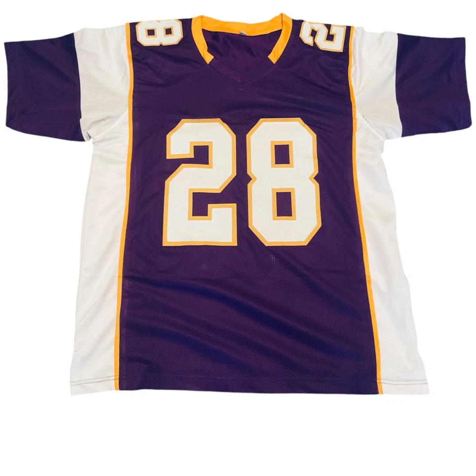 Jersey púrpura Adrian Peterson cosido personalizado sin firmar - M, L, XL, 2XL Foto 2 de 2