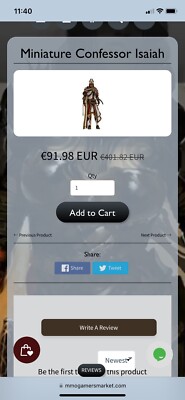 Guild Wars 1 Gw1 Miniatur Beichtvater Isaiah / Confessor Isaiah unded