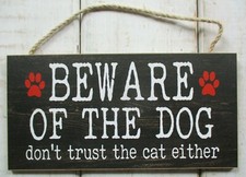 Dog Cat Themed Sign Home Wall Art Funny Quote Plaque Gift Pet Decor