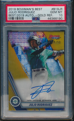 PSA 10 JULIO RODRIGUEZ AUTO 2019 Bowman
