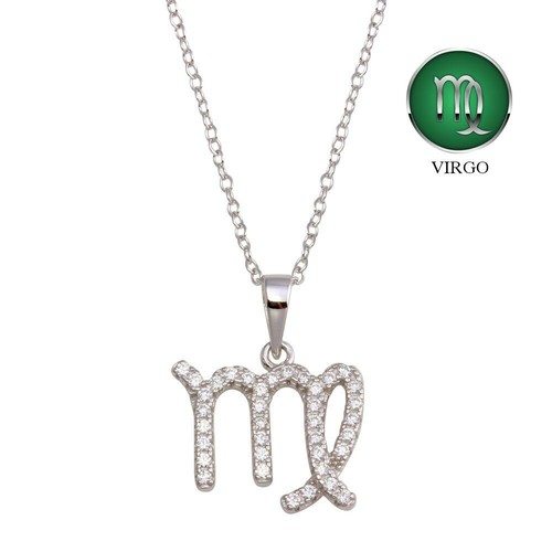VIRGO ZODIAC SIGN NECKLACE PENDANT LAB 