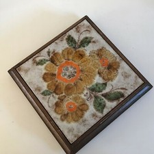 🦊 Ancien Dessous De Plat Musical Bois Et Faïence West Side Story Vintage