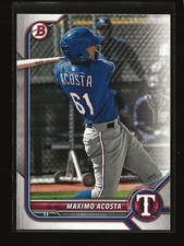 MAXIMO ACOSTA 2022 Bowman Prospects Base Card Texas Rangers (#BP-113)