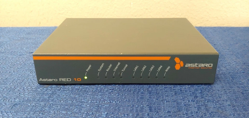 Lote de 5 dispositivos de seguridad de red Ethernet remotos Astaro RED 10 Rev 2 12V 1000mA Foto 2 de 4