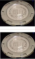 NEW 07-14 PLAIN CREST CADILLAC ESCALADE 22” WHEEL CENTER CAP HUB 7 SPOKE 2PCs