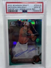 JACKSON HOLLIDAY 088/199 AUTO PSA 10 2022 BOWMAN 1st 🔥🔥