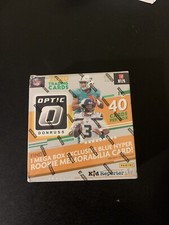 2020 DONRUSS OPTIC FOOTBALL MEGA BOX 40 CARDS,EXCLUSIVE BLUE HYPER,FACTORY SEAL!