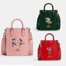 NWT Coach X Disney North South Mini Tote With Sled Motif/Minnie Mouse/Ice Skate
