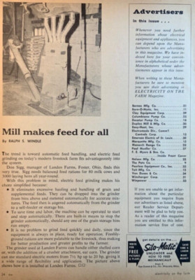 1963 Magazine Article. Don Sigg. Manager Landen Farms. Foster, Ohio