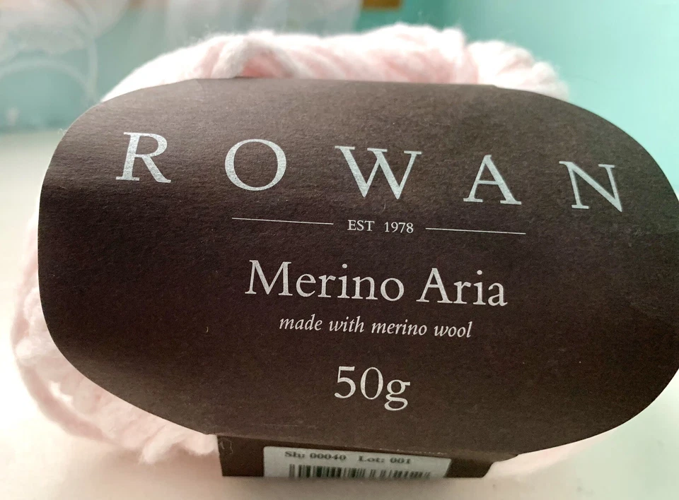 Rowan Yarn - MERINO ARIA - #40 Shrimp (pink) - 50g - Merino Wool Blend - Image 2 of 4
