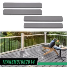 Fit For TREX Plastic Decking boards End Cap Dark Gray (4 pcs)  5.5”