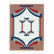 Dolls House Art Deco Medium Rectangular Carpet / Rug 