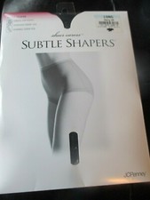 JC PENNEY Vintage NAVY Nylon GIRDLE TOP Shapers PANTYHOSE - 1980's - Size LONG