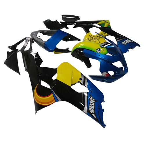 ABS Plastic Bodykit For Suzuki GSXR600 GSXR750 K4 2004 2005 Blue Yellow Fairings - Picture 3 of 9