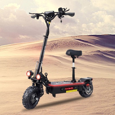 5600W-8000W Foldable Electric Scooter Adult Dual Motor 11in Turbo Off Road TiraQ