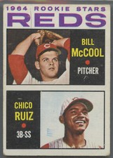 1964 Topps #356 Cincinnati Reds Rookie Stars Bill McCool & Chico Ruiz