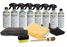 250ml Car Valet Starter Kit Snow Foam Glass Dash Wax Polish Tyre Dressing mitt