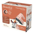 Beautiful 6-Speed Electric Hand Mixer, Rose by Drew Barrymore Free Shipping