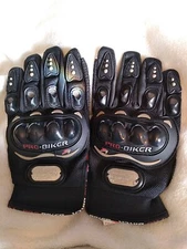 Moto Sport Gear Pro Biker Motocross Racing Motorcycle Black Gloves Size Large