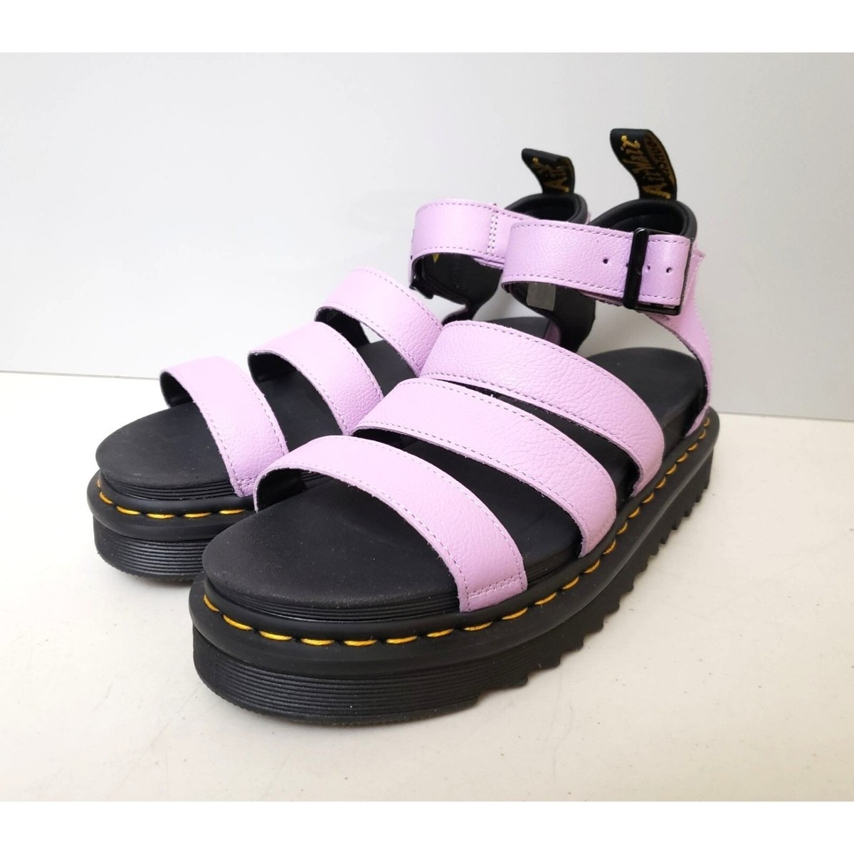 Doc Martens Blaire Flatform Sandals in Lilac Womens Size 38