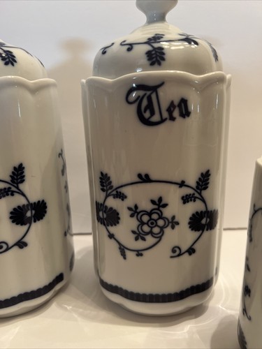 Portelanul Romanian Canisters Alba Iulia Blue Onion - Picture 4 of 12