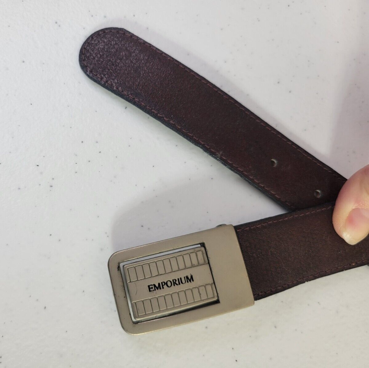 Emporium Brown Classic Cowboy Western Casual Work Dress Belt Men's Size 35-37"