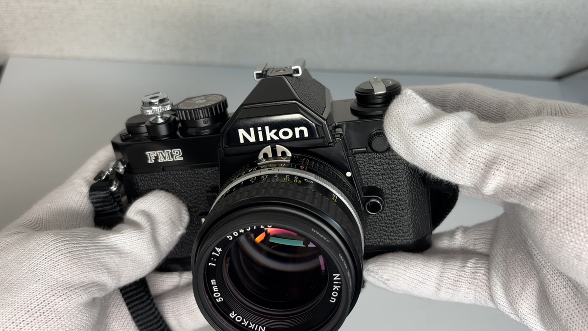 美品 光学良し Nikon New FM2 / Ai-s 50mm f1.4 Mint] Nikon NEW FM2 Black 35mm Film Camera w/ Ai-s 50mm f1.4