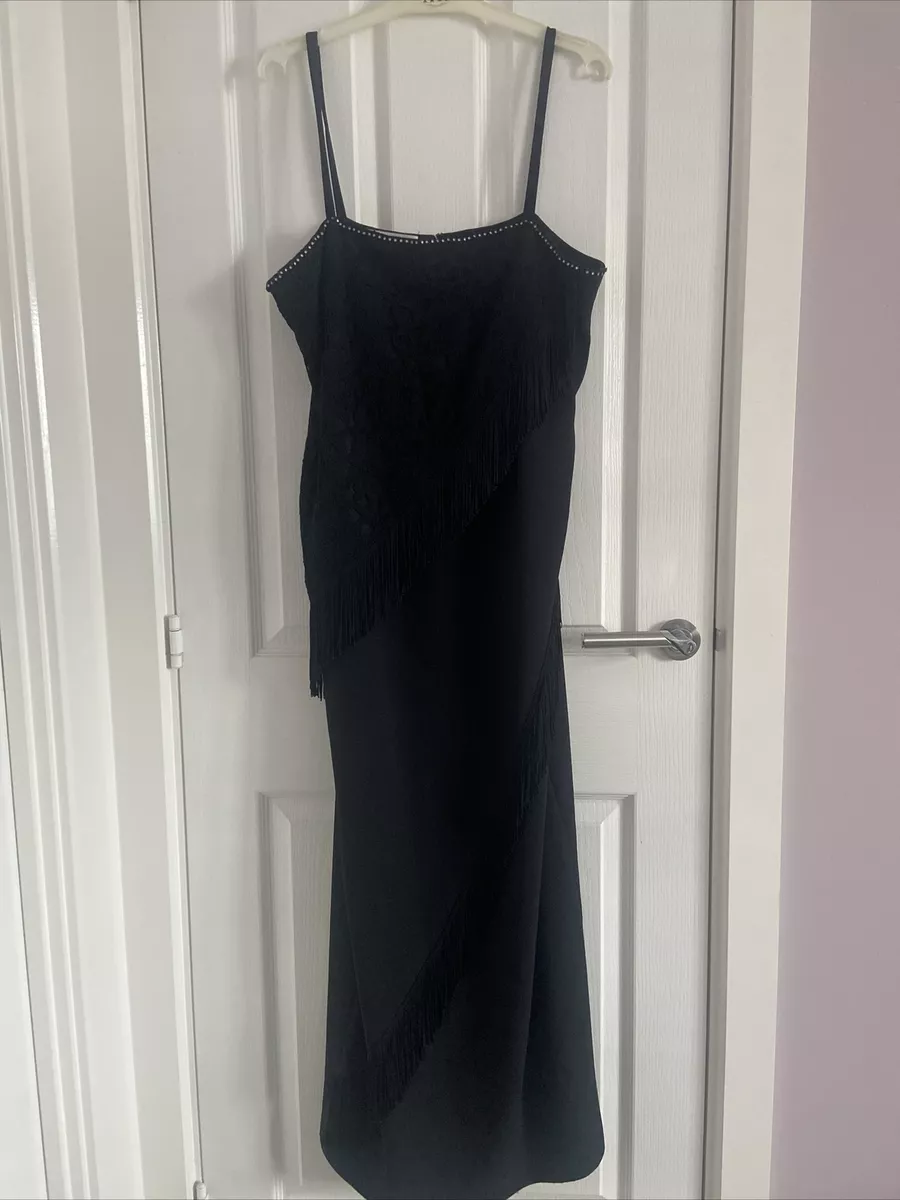 Long black dress size clearance 16