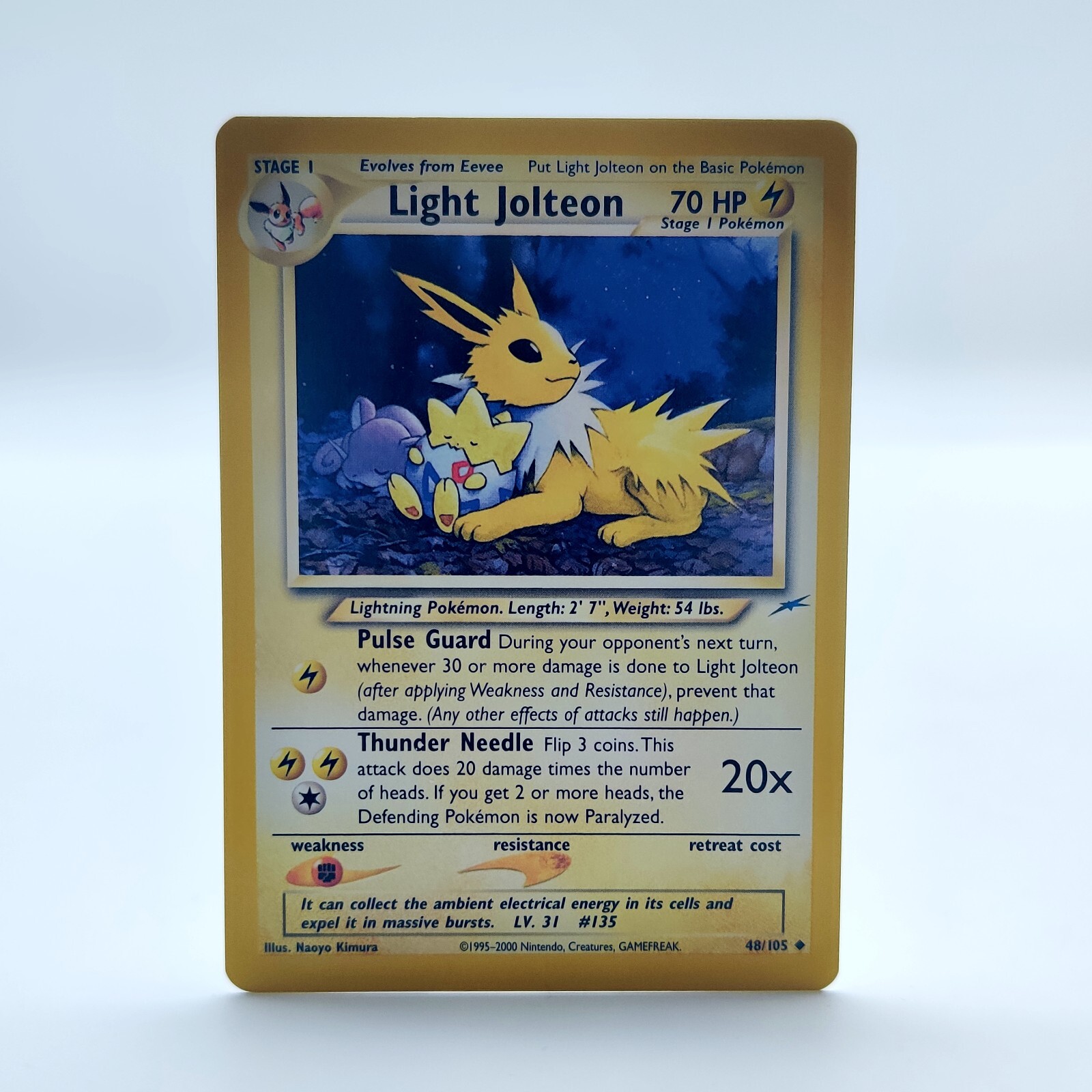 Pokemon TCG Karte -  Neo Destiny Light Jolteon 48/105 WOTC Near Mint Englisch