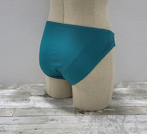 Shade & Shore Ribbed Hipster Bikini Swimsuit Bottom - Waterfall Blue: XL 16-18 - Picture 5 of 9