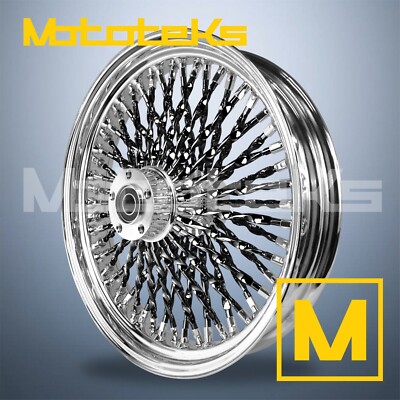 21X2.15 CALI FAT SPOKE WHEEL 52 STAINLESS FOR HARLEY SOFTAIL FRONT