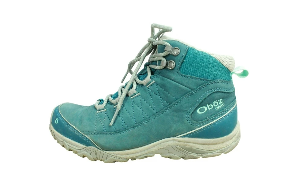 Oboz Damen türkis Leder Ousel B-Dry leichte wasserdichte Wanderschuhe Größe 6